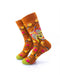 cooldesocks flowers mandevilla vine crew socks left view image
