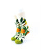cooldesocks flowers rain forest crew socks front view image