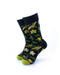 cooldesocks flowers tropical garden crew socks front view image