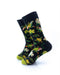 cooldesocks flowers tropical garden crew socks left view image