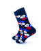 cooldesocks flowers watercress blue crew socks left view image