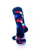 cooldesocks flowers watercress blue crew socks rear view image
