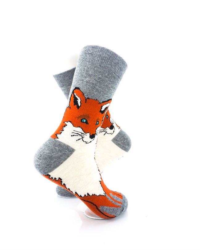 cooldesocks fox face crew socks right view image