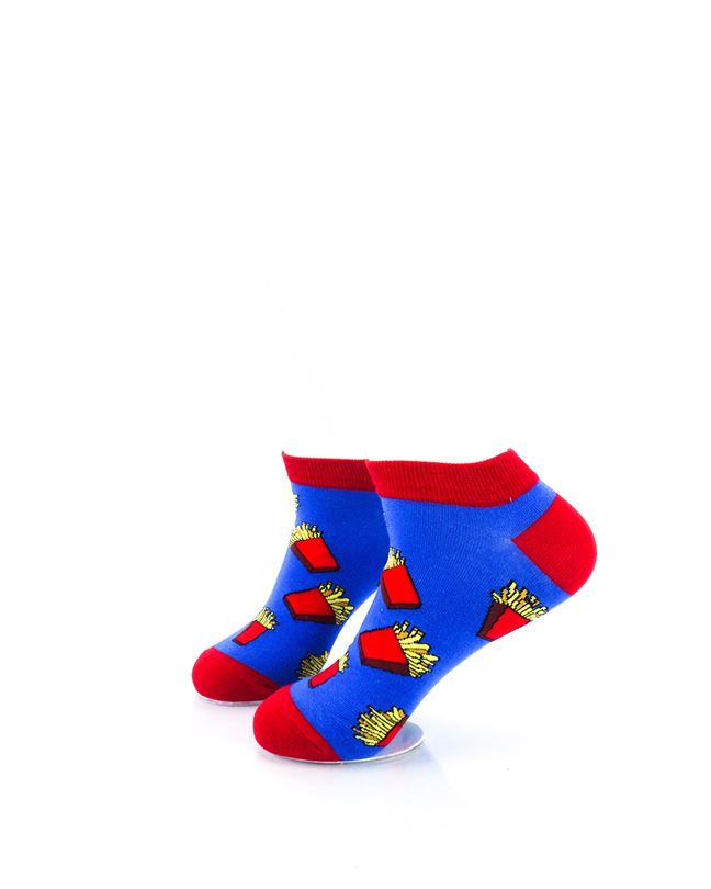 cooldesocks french fries ankle socks left view image