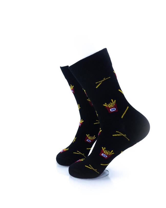 cooldesocks french fries quarter socks left view image