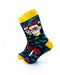 cooldesocks frida kahlo black crew socks left view image
