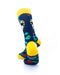 cooldesocks frida kahlo black crew socks rear view image