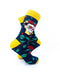 cooldesocks frida kahlo black crew socks right view image