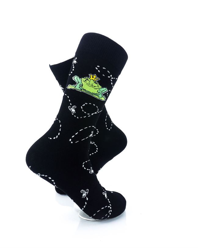 cooldesocks frog prince crew socks right view image