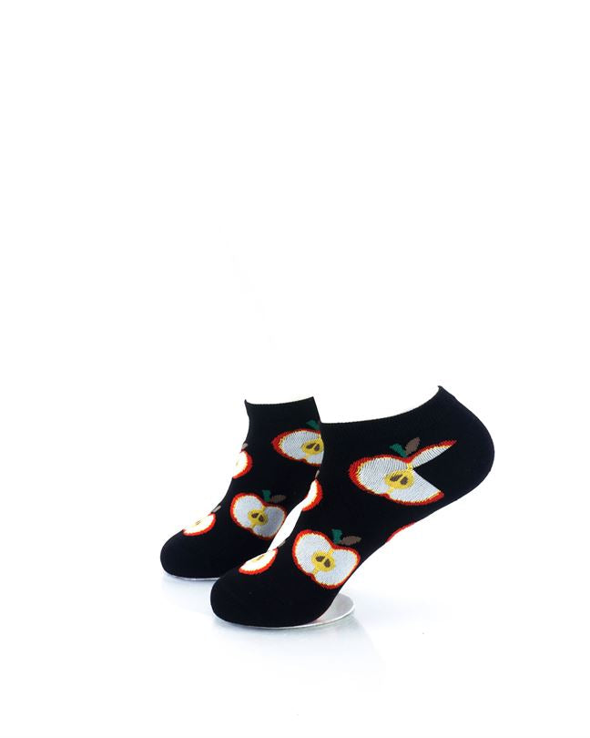 cooldesocks fruit apple liner socks left view image