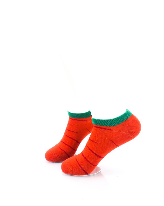 cooldesocks fruit carrot liner socks left view image