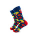cooldesocks fruit grapefruit crew socks left view image