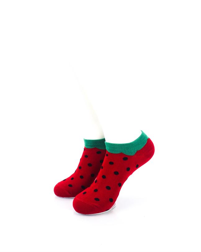 cooldesocks fruit strawberry liner socks front view image
