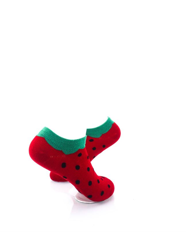 cooldesocks fruit strawberry liner socks right view image
