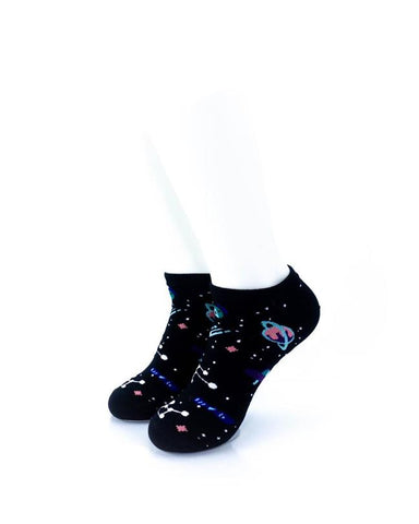 cooldesocks galaxies ankle socks front view image