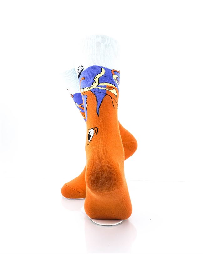 cooldesocks gigantic octopus crew socks rear view image