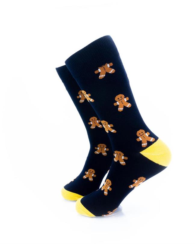 cooldesocks gingerbread man crew socks left view image