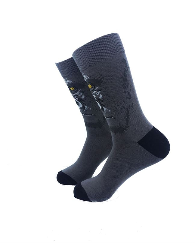 cooldesocks gorilla face crew socks left view image