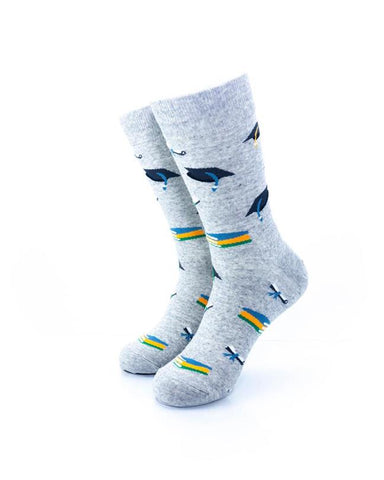 cooldesocks graduation crew socks front view image