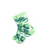 cooldesocks green leaves quarter socks left view image