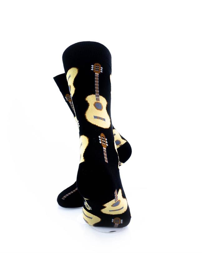 cooldesocks guitar crew socks rear view image