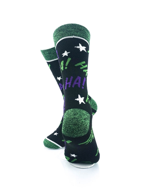 cooldesocks ha ha ha crew socks rear view image