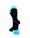 cooldesocks headset neon blue crew socks rear view image
