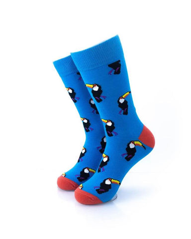 cooldesocks hornbill crew socks front view image