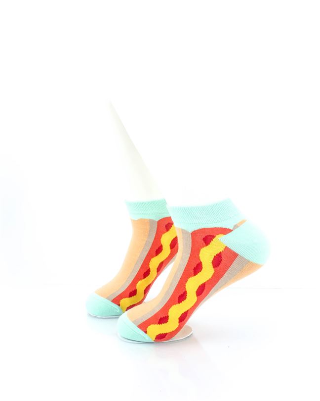cooldesocks hot dog ankle socks left view image