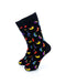 cooldesocks hot dogs colorful crew socks front view image