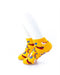 cooldesocks hot dogs in yellow ankle socks left view image