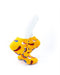 cooldesocks hot dogs in yellow ankle socks right view image