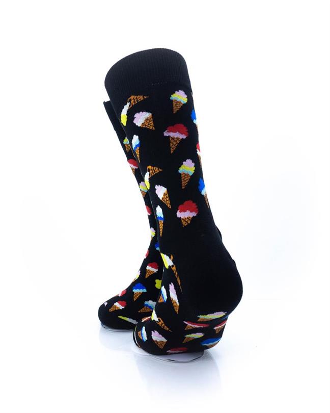 cooldesocks ice cream crew socks rear view image