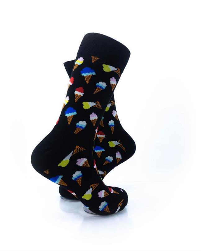 cooldesocks ice cream crew socks right view image