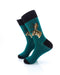 cooldesocks jackalope green crew socks left view image