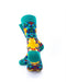 cooldesocks kaleidoscope green crew socks rear view image