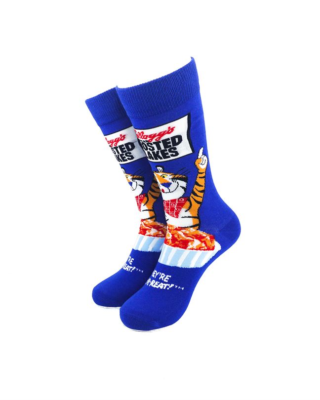 cooldesocks kelloggs frosted flakes crew socks front view image