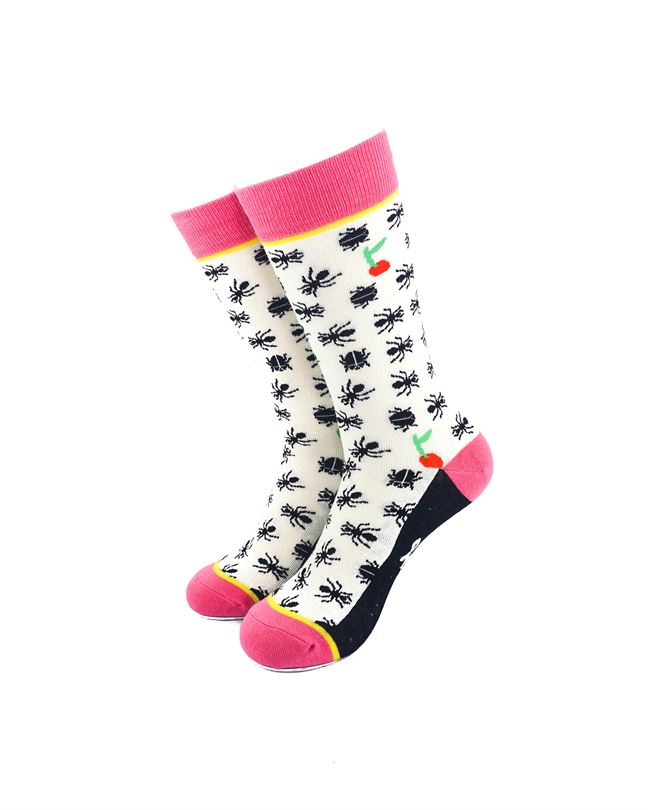 cooldesocks ladies ant fancy crew socks front view image