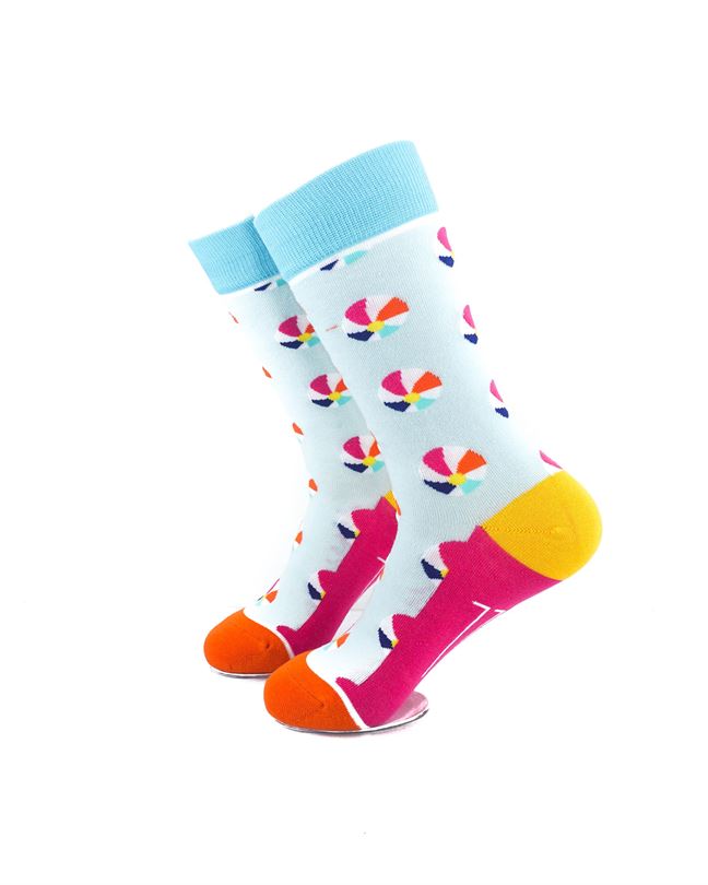 cooldesocks ladies ball crew socks left view image