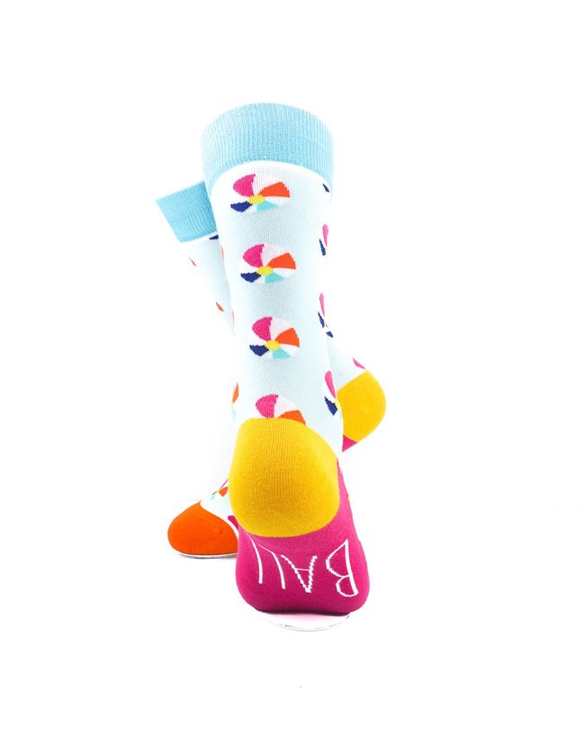 cooldesocks ladies ball crew socks rear view image