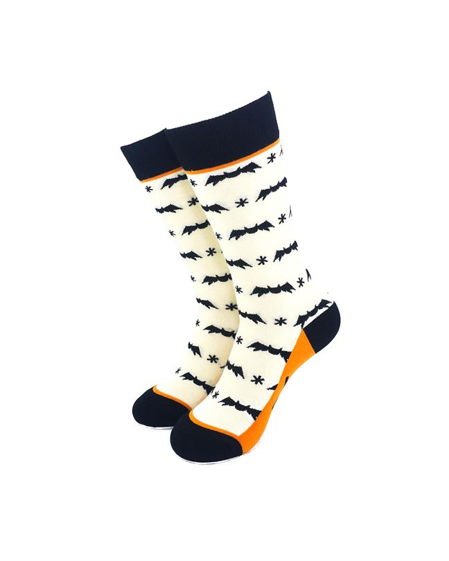 cooldesocks ladies bat eek crew socks front view image