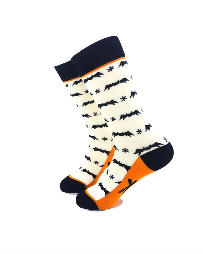 cooldesocks ladies bat eek crew socks left view image