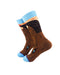 cooldesocks ladies beard crew socks left view image