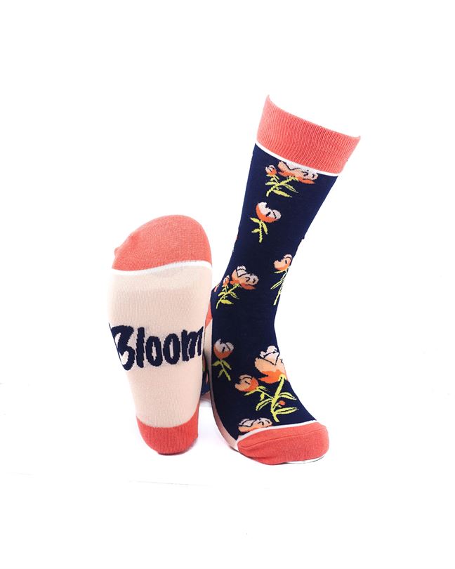 cooldesocks ladies bloom crew socks soles view image