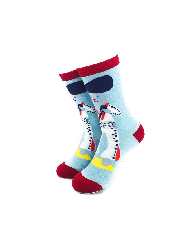 cooldesocks ladies catvis crew socks front view image
