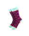 cooldesocks ladies flamingos crew socks front view image