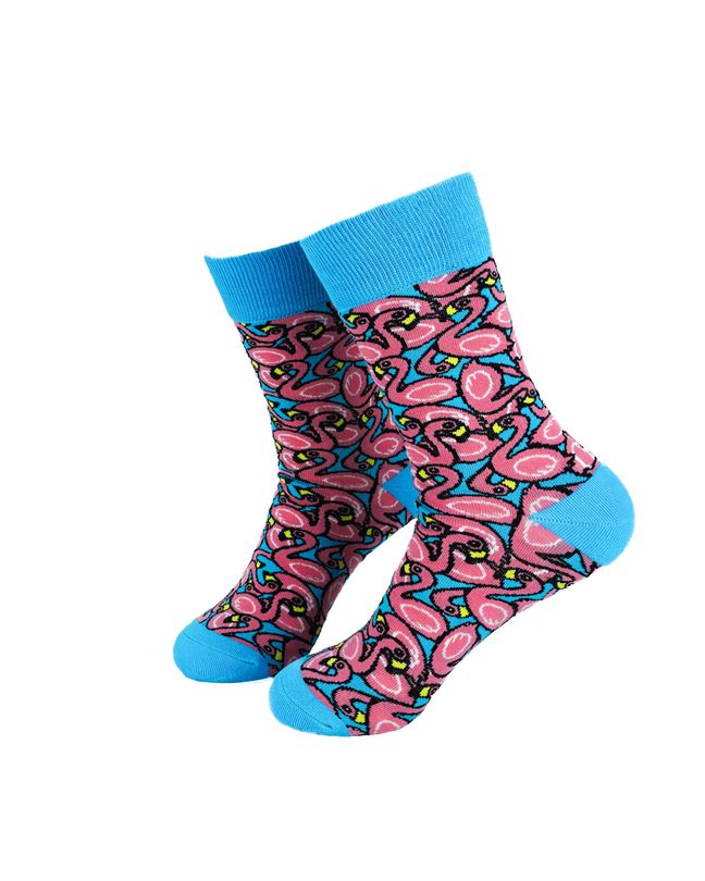 Ladies - Flamingos In Blue