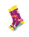 cooldesocks ladies happy crew socks left view image