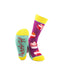 cooldesocks ladies happy crew socks soles view image