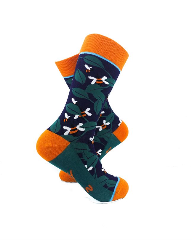 cooldesocks ladies honey garden crew socks right view image
